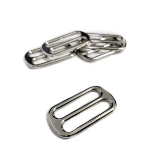 Metal Tri-Glide Slide 25 mm silver