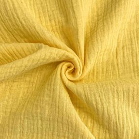 Double gauze/muslin soft yellow