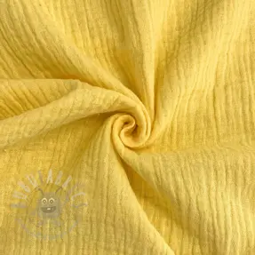 Double gauze/muslin soft yellow
