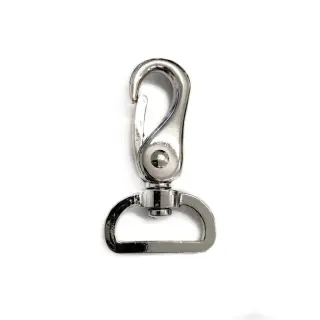 Metal Snap Hook 25 mm silver