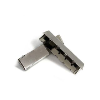Metal Webbing End Clip 40 mm silver