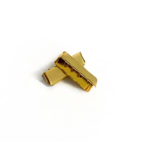Metal Webbing End Clip 25 mm gold