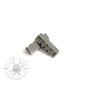 Metal Webbing End Clip 25 mm silver