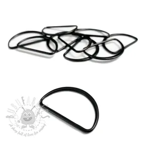 Metal D-Ring 25 mm black