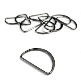 Metal D-Ring 25 mm anthracite