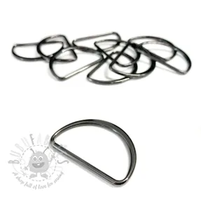 Metal D-Ring 25 mm anthracite