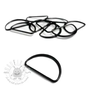 Metal D-Ring 40 mm black