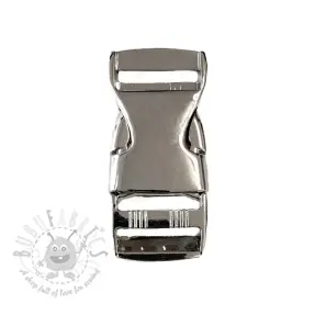 Metal Side Release Buckle 25 mm silver