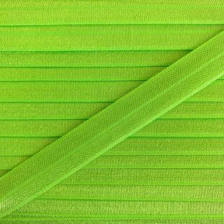 Bias binding elastic 15 mm neon green