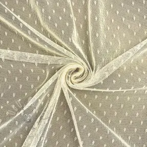 Tulle netting DOT ecru