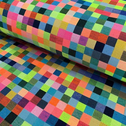 Decoration fabric jacquard Pixels