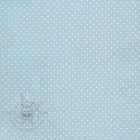 Cotton fabric Petit dots light blue