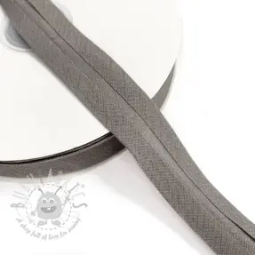 Bias binding cotton grey