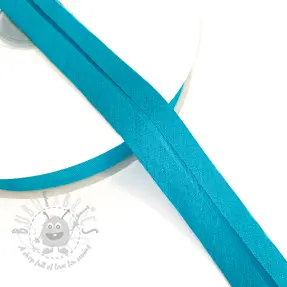 Bias binding cotton aqua
