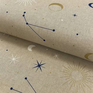 Decoration fabric Linenlook Constellations