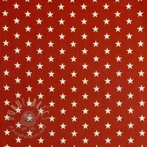 Cotton fabric Petit stars terra