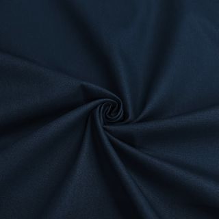 Cotton poplin dark blue ORGANIC