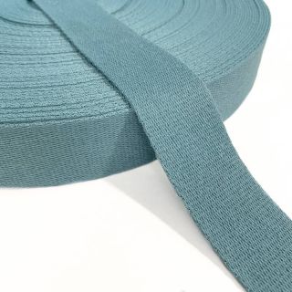 Cotton webbing 4 cm steel blue