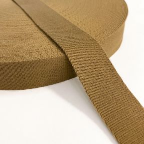 Cotton webbing 4 cm brown