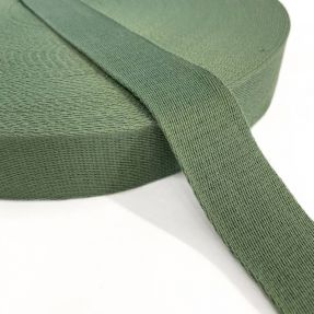 Cotton webbing 4 cm old green