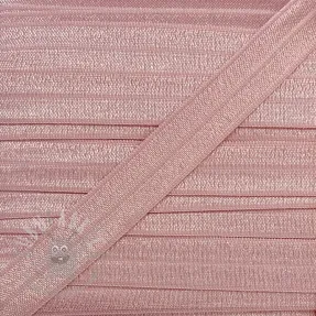 Bias binding elastic 15 mm old pink