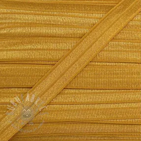 Bias binding elastic 15 mm ochre