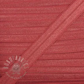 Bias binding elastic 15 mm coral