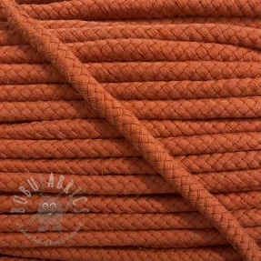 Cotton cord 8 mm dark orange