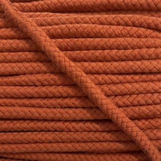 Cotton cord 8 mm dark orange