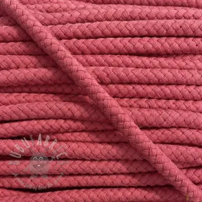 Cotton cord 8 mm coral
