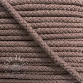 Cotton cord 8 mm mauve