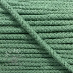 Cotton cord 8 mm old green