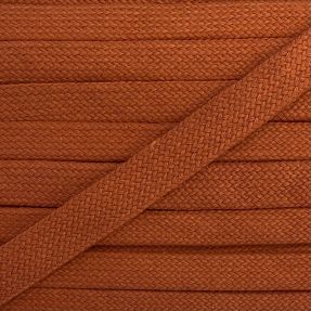 Cotton cord flat 13 mm dark orange