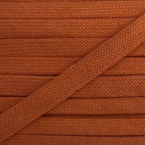 Cotton cord flat 13 mm dark orange