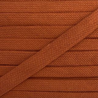 Cotton cord flat 13 mm dark orange