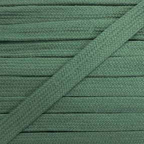 Cotton cord flat 17 mm old green