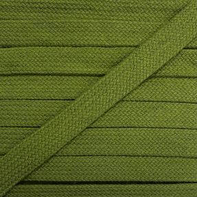 Cotton cord flat 13 mm olive green