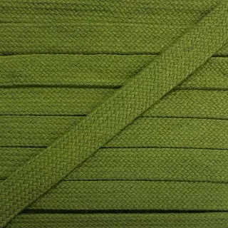 Cotton cord flat 13 mm olive green