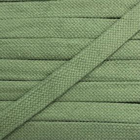 Cotton cord flat 13 mm dark old green