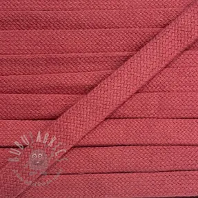 Cotton cord flat 13 mm coral
