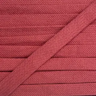 Cotton cord flat 13 mm coral