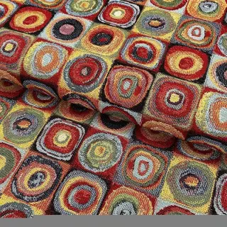 Decoration fabric GOBELIN PREMIUM Colourful boxes