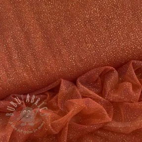 Tulle netting ROYAL SPARKLE rust gold