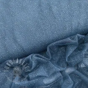 Tulle netting ROYAL SPARKLE jeans silver