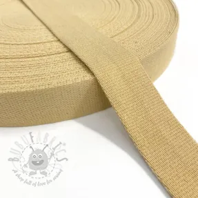 Cotton webbing 4 cm light yellow