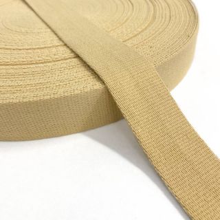 Cotton webbing 4 cm light yellow