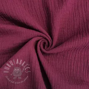 Double gauze/muslin berry ORGANIC