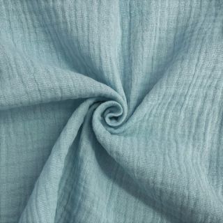 Double gauze/muslin teal ORGANIC