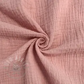 Double gauze/muslin soft rose