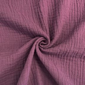 Double gauze/muslin purple